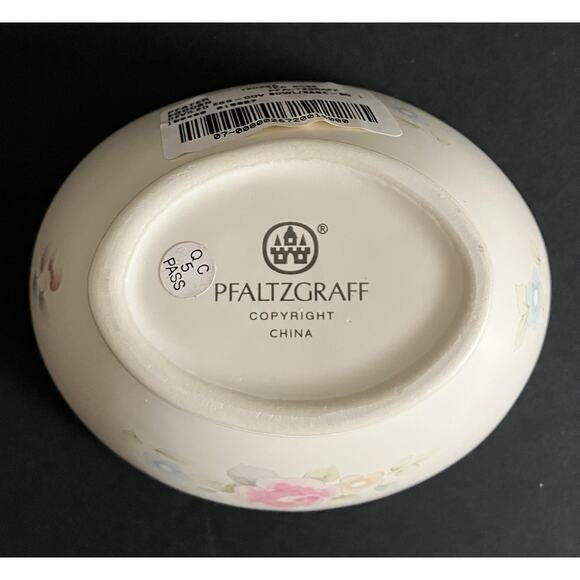 Vtg Pfaltzgraff Tea Rose Small Basket w Lid for Deviled Egg Holder 12039A NWOB - Picture 6 of 9